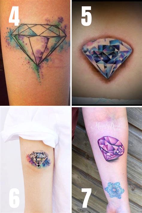 Small diamond tattoo ideas