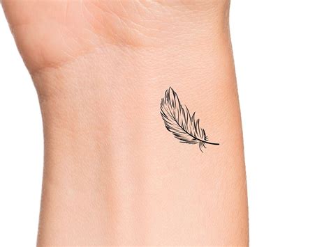 Small Feather Tattoo