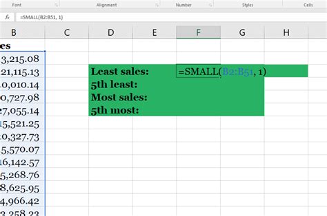 Small Function Excel