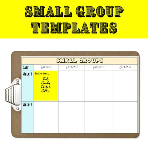 Small Group Practice Plan Gallery