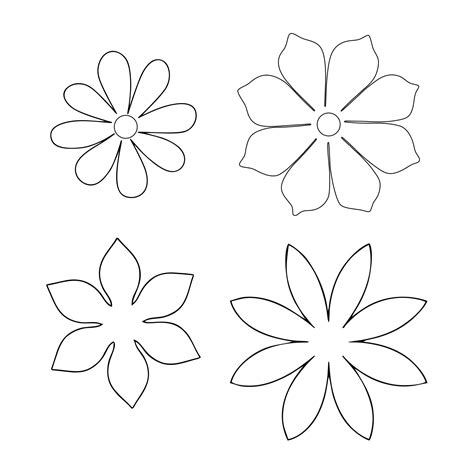 Small paper flower templates gallery 10