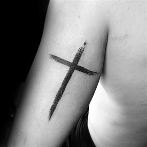 Small simple cross tattoos