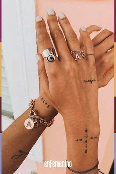 Small tattoos on the wrist