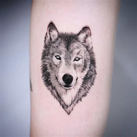 Small wolf tattoo designs