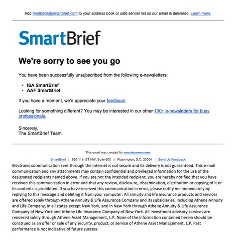 The concept of smart brevity in email templates