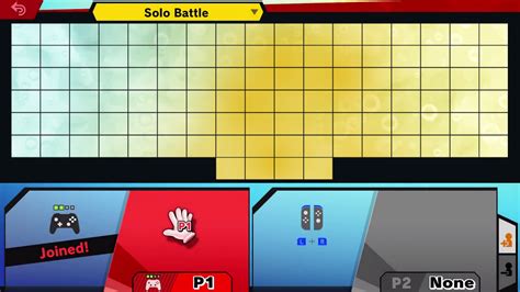 A Super Smash Bros. template with a dark background and colorful characters