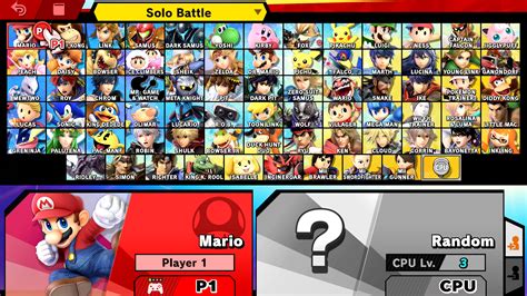 Smash Bros. Ultimate Roster Screenshot