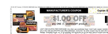 Smithfield Coupons Printable