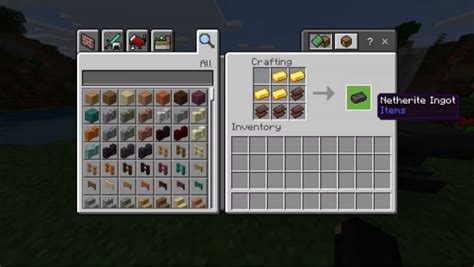 Smithing Table Inventory Management