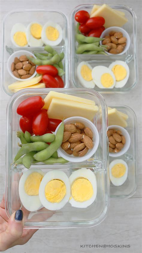 Snack meal prep example