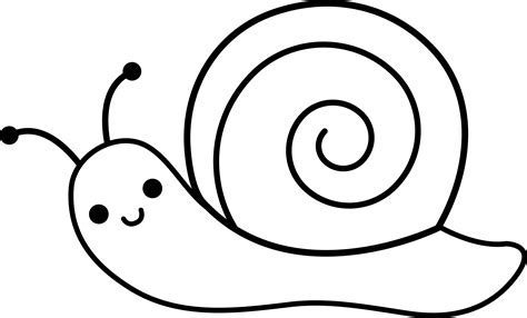 Snail Template Coloring Page