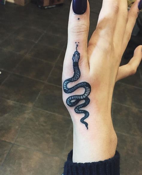 Snake Hand Tattoos