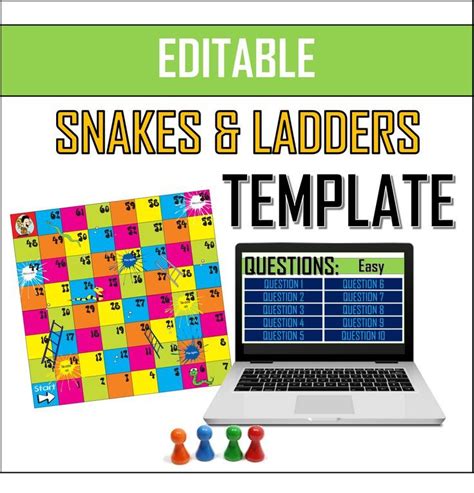 Snakes and Ladders Canva Template