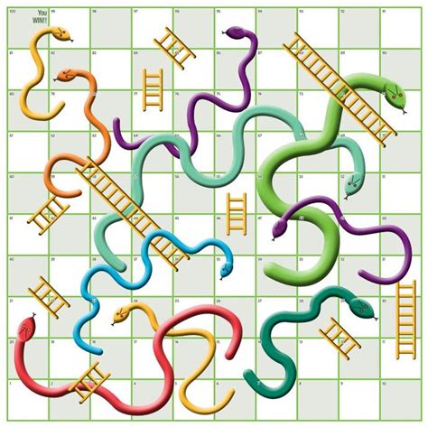 Snakes and Ladders Excel Template