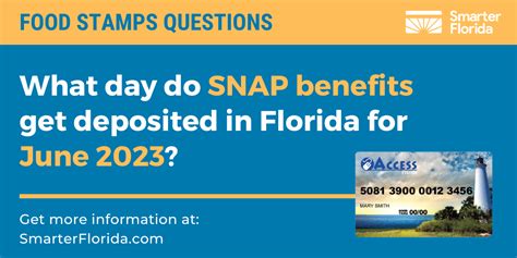 SNAP benefits deposit schedule 1