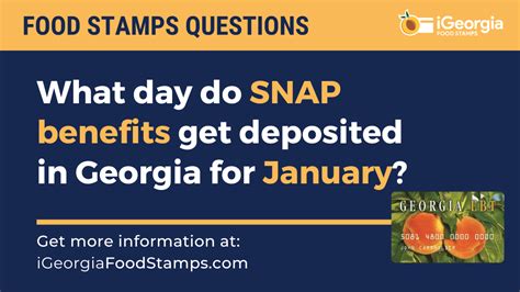 Georgia SNAP Benefits Deposit Schedule