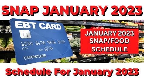 SNAP Benefits Schedule