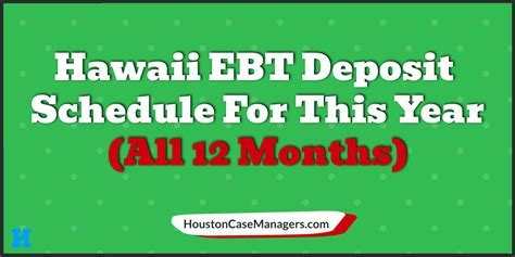 SNAP deposit schedule by state