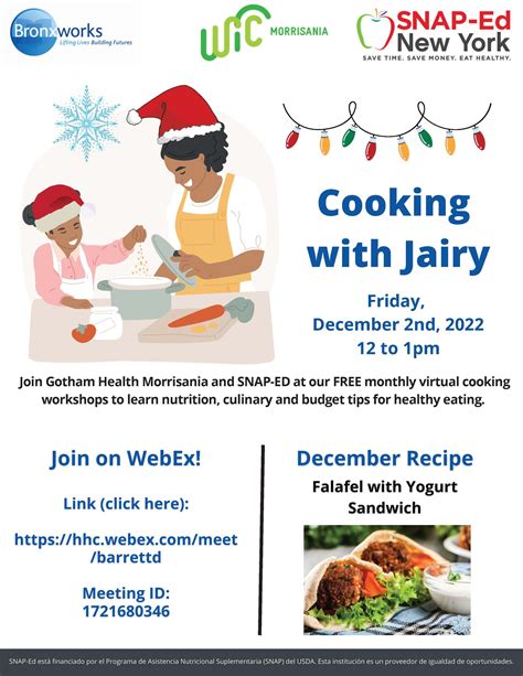 SNAP-Ed Cooking Classes and Workshops image