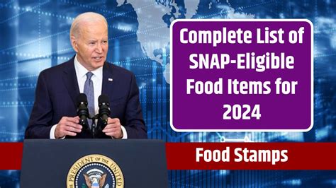 SNAP eligible food items