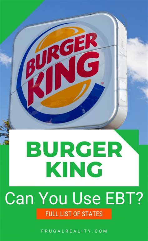 SNAP Recipients Burger King