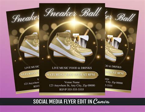 Sneaker Ball Flyer Template 13