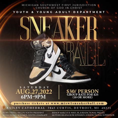 Sneaker Ball Flyer Template Example