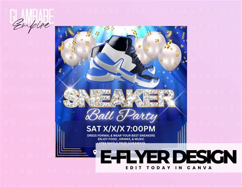 Sneaker ball invitation ideas inspiration