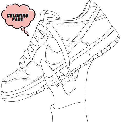 Sneaker Coloring Page Ideas