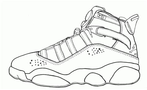 Sneaker Coloring Pages for Kids