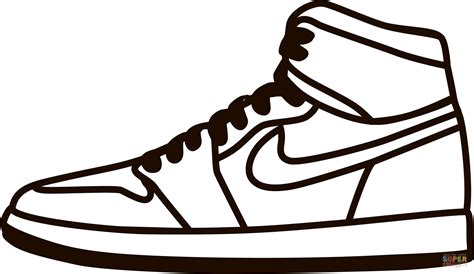 Sneaker Coloring Pages for Kids