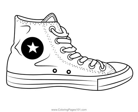 Sneaker Coloring Pages for Kids