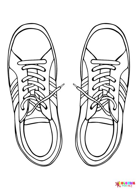 Sneaker Coloring Pages for Kids