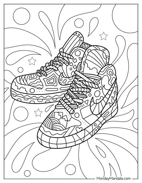 Sneaker Coloring Pages Pdf