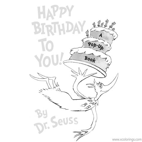 Sneetches birthday coloring page