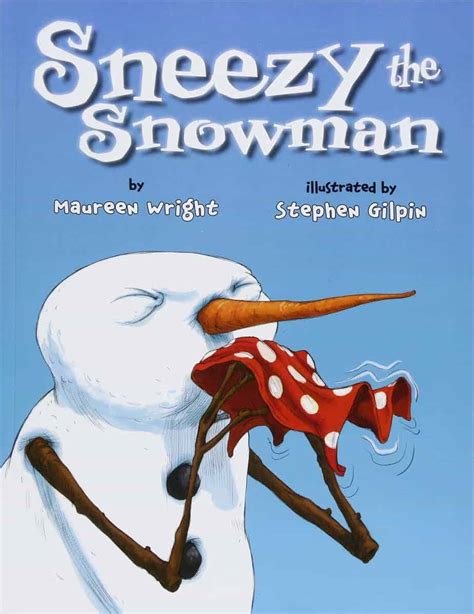 Sneezy the Snowman with a Snowflake