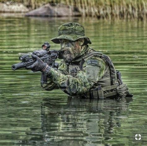 Sniper in full gear