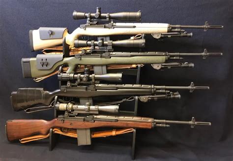 An illustration of the evolution of sniper rifles