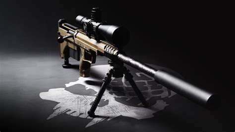 Sniper rifle with scope