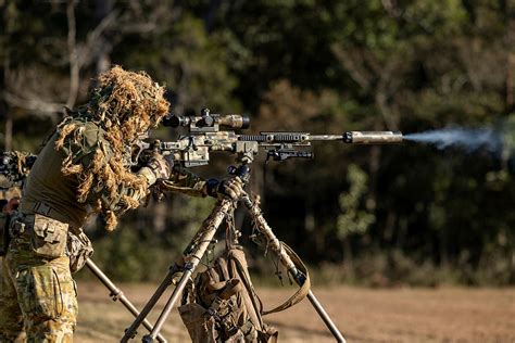 Ukrainian sniper training in the field