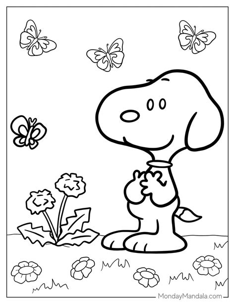 Snoopy Printable Coloring Pages