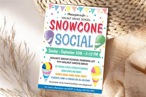 Snow cone social media