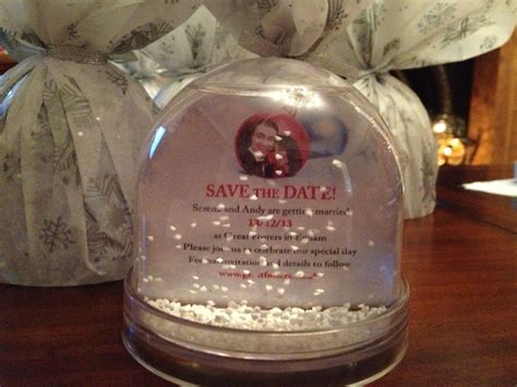 Snow Globe Save The Date