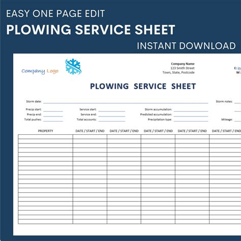 Snow Removal Bid Template Excel