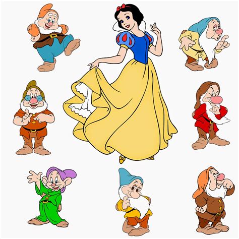 Snow White and the Seven Dwarfs Template