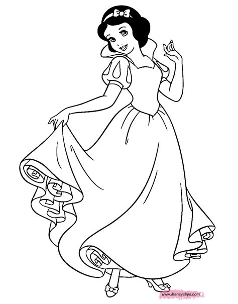 Snow White Coloring Page for Kids