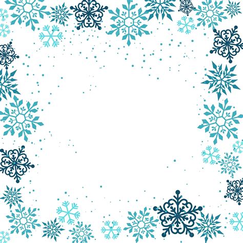 Snowflake Border Example