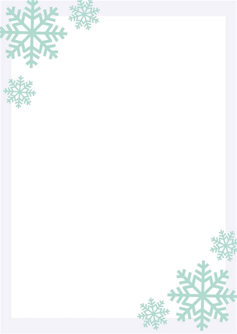 Snowflake Border Template 1