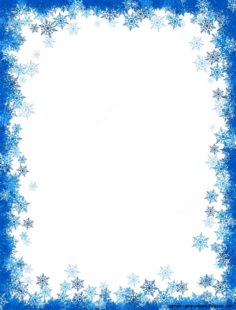 Snowflake Border Template 4