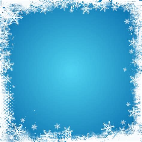 Snowflake Border Template 5